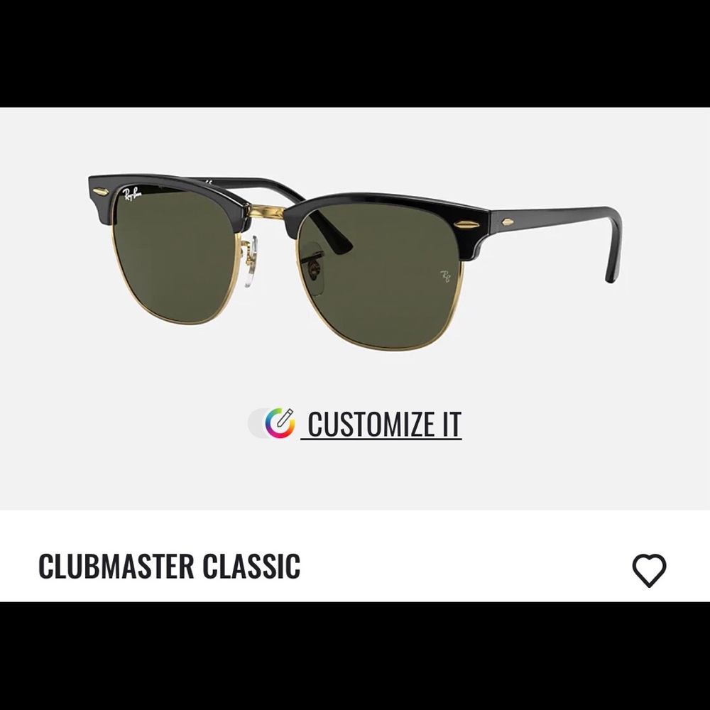 Ray-Ban Clubmaster Classic Sunglasses - Black